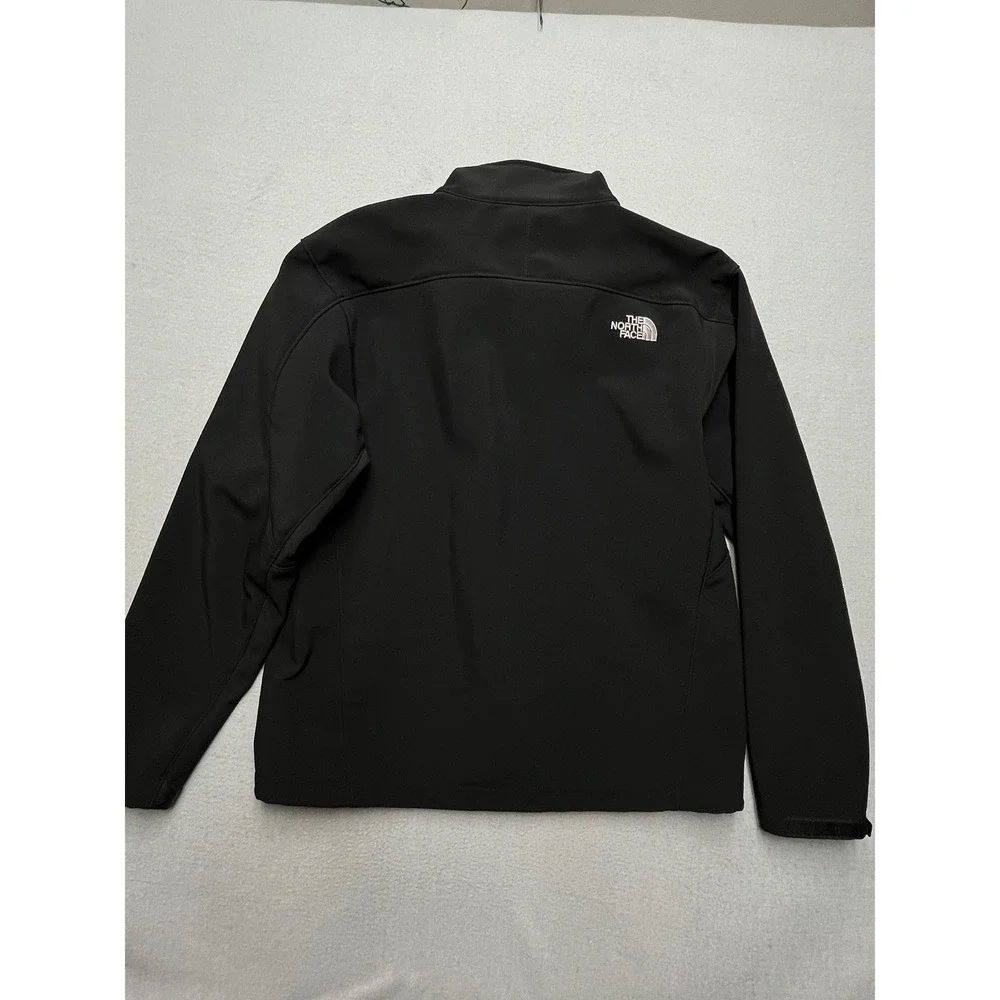 The North Face Mens Apex Bionic Softshell Jacket Black Full Zip Fleece Lined L‎